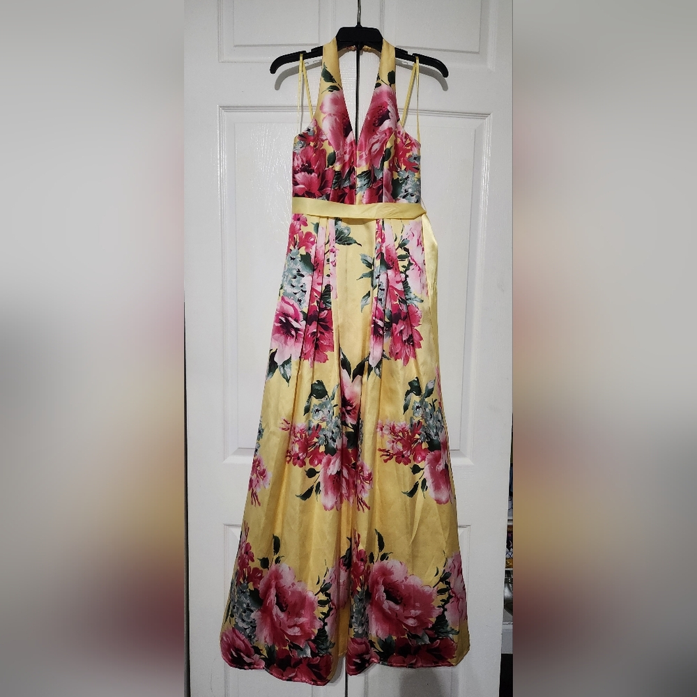 Floral Halter Maxi Dress Size 5/6
